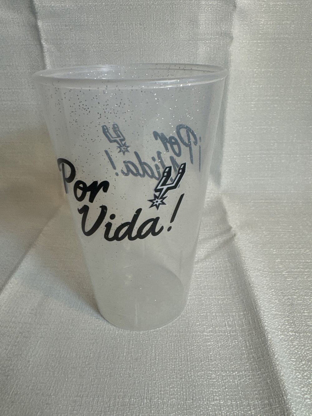 San Antonio Spurs Por Vida plastic 6” Whirley cup